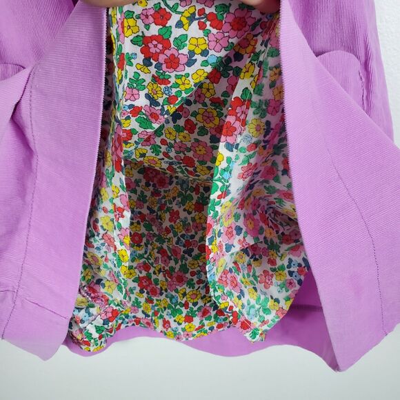 Mini Boden Girls Woven Heart Pocket Corduroy Dress Flutter Cap Buttons 8-9 Y - Picture 13 of 15